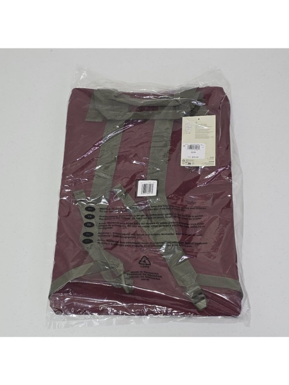 Under Armour Project Rock One Gym Lightweight Sack  / Burgundy Color - Picture 10 of 11